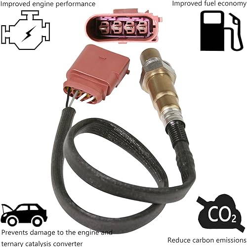 Miniatura 3 de Sensor de oxígeno Downstream O2 Sensor compatible con Volkswagen 2001 2002 2003 2004 2005 Beetle Jetta 2.0L O2 Sensor 234-4808