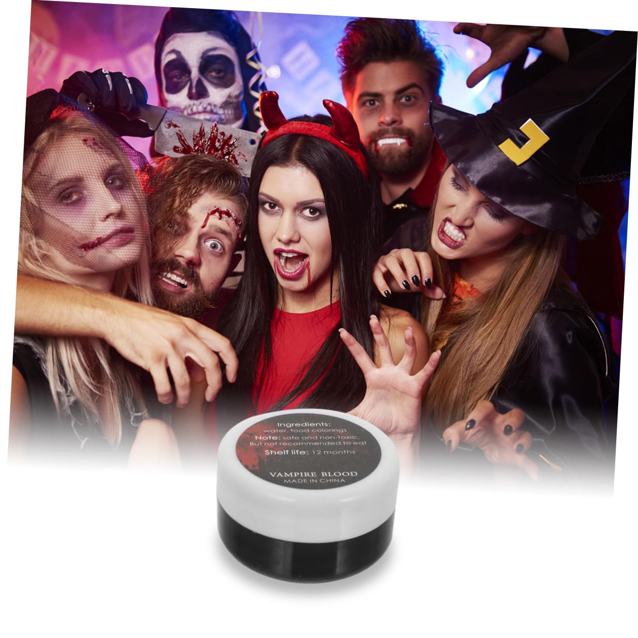 HEMOTON 4pcs Special Effects Skin Wax Set Fake Wound Makeup Wax for Halloween Party Face Painting with Spatula and Stipple Sponge