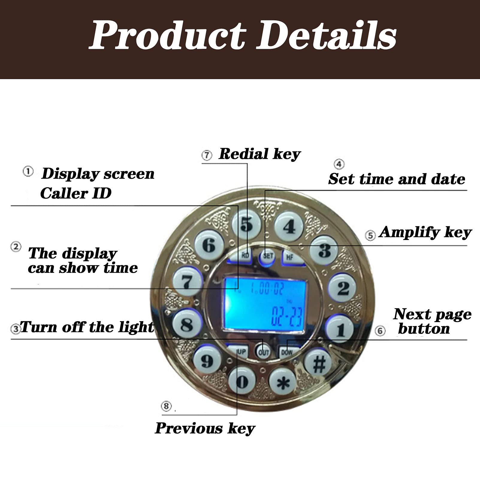Amazon | 装飾用電話 ヴィンテージ電話 レトロ アンティーク電話