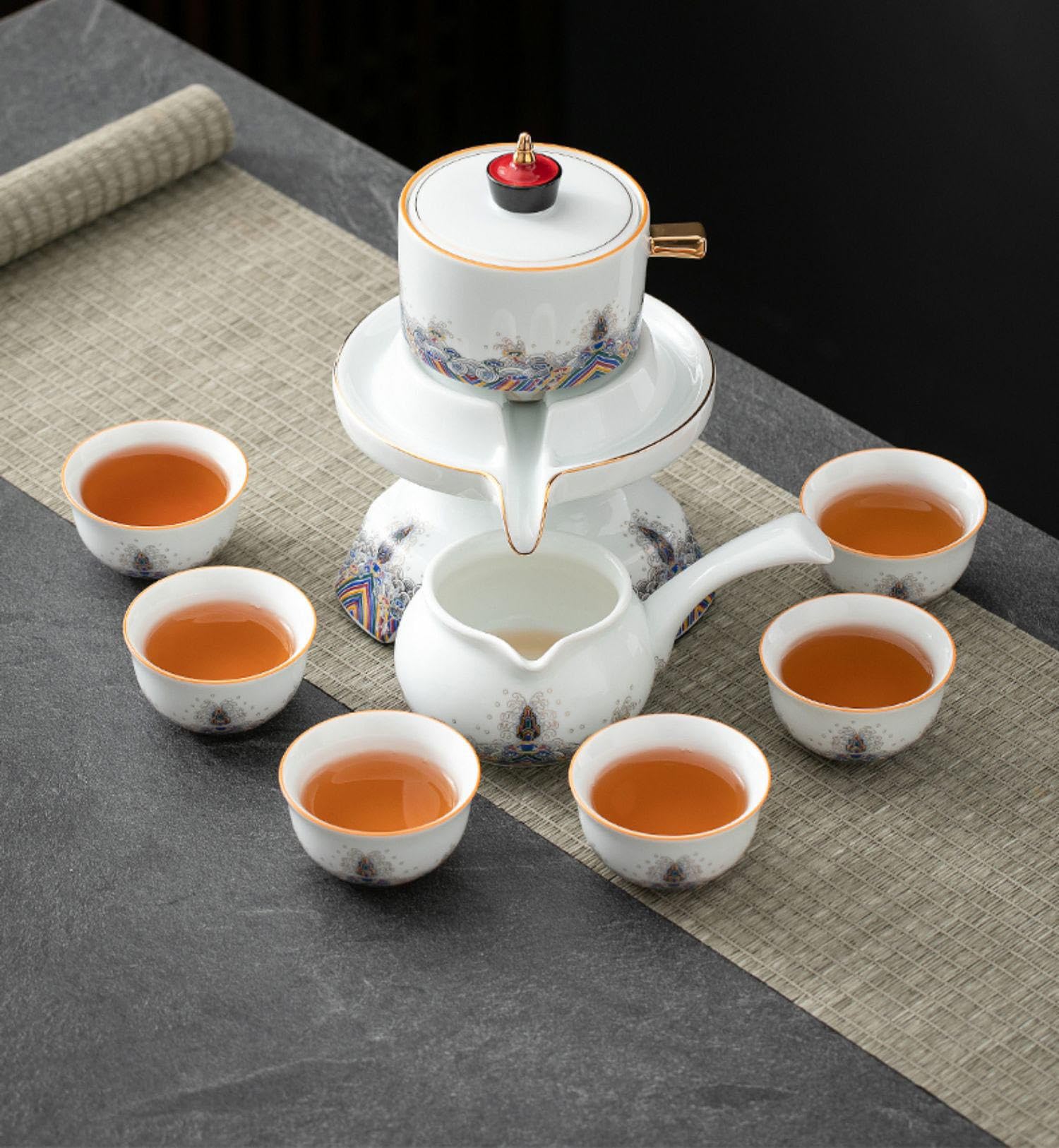 Teiera in Vetro, Set da tè per Adulti, Set da tè, teiera in Vetro, Set da tè per Adulti, teiera, teiera con infusori per tè Sfuso, Set da tè per la casa, teiera