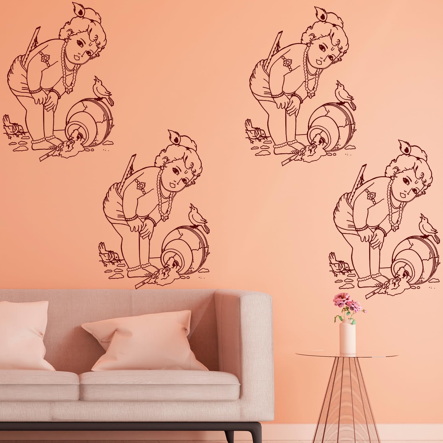 ARandNJ Stencils for Wall Painting Pack of 1 (Size:- 16X24 Inch) Pattern Theme- Mischievous Kanha Ideal for Home Wall Decor (B09RX4356Q) Amazon Price History, Amazon Price Tracker