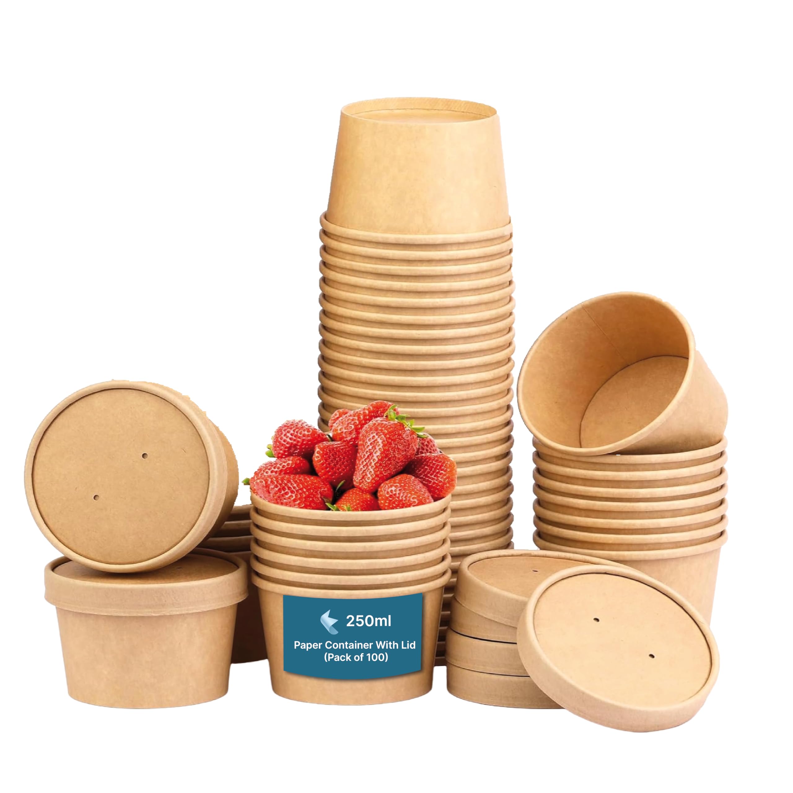Eco-Friendly Paper Food Containers with Lids -23