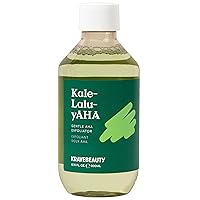 Vista 1 de KraveBeauty Kale-Lalu-yAHA Tónico exfoliante suaviza la textura, unifica el tono de la piel y desobstruye los poros, exfoliante líquido suave AHA