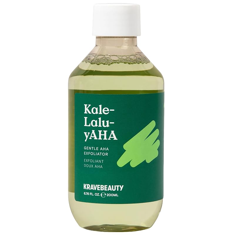 KraveBeauty Kale-Lalu-yAHA Tônico esfoliante com ácido glicólico 5,25%, 200 mL