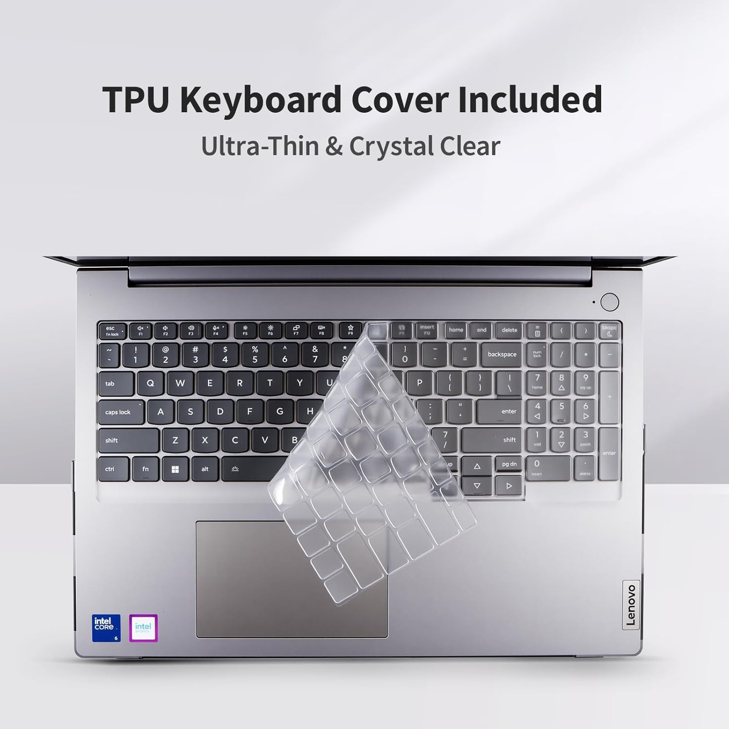 Laptop Case Set for 2026/2025 ThinkBook 16 Gen 9/8 (16″ Intel/AMD) Scratch-Resistant & Drop-Resistant Hard Shell Frosted Transparent​ Protective Cover + Keyboard Cover