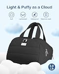 TOPDesign Sac de toilette de voyage pour les femmes, Grand sac de toilette tampon, Léger Organisateur de maquillage cosmétique avec poignée pour voyager, Accessoires, Essentiels, Articles de toilette (noir)