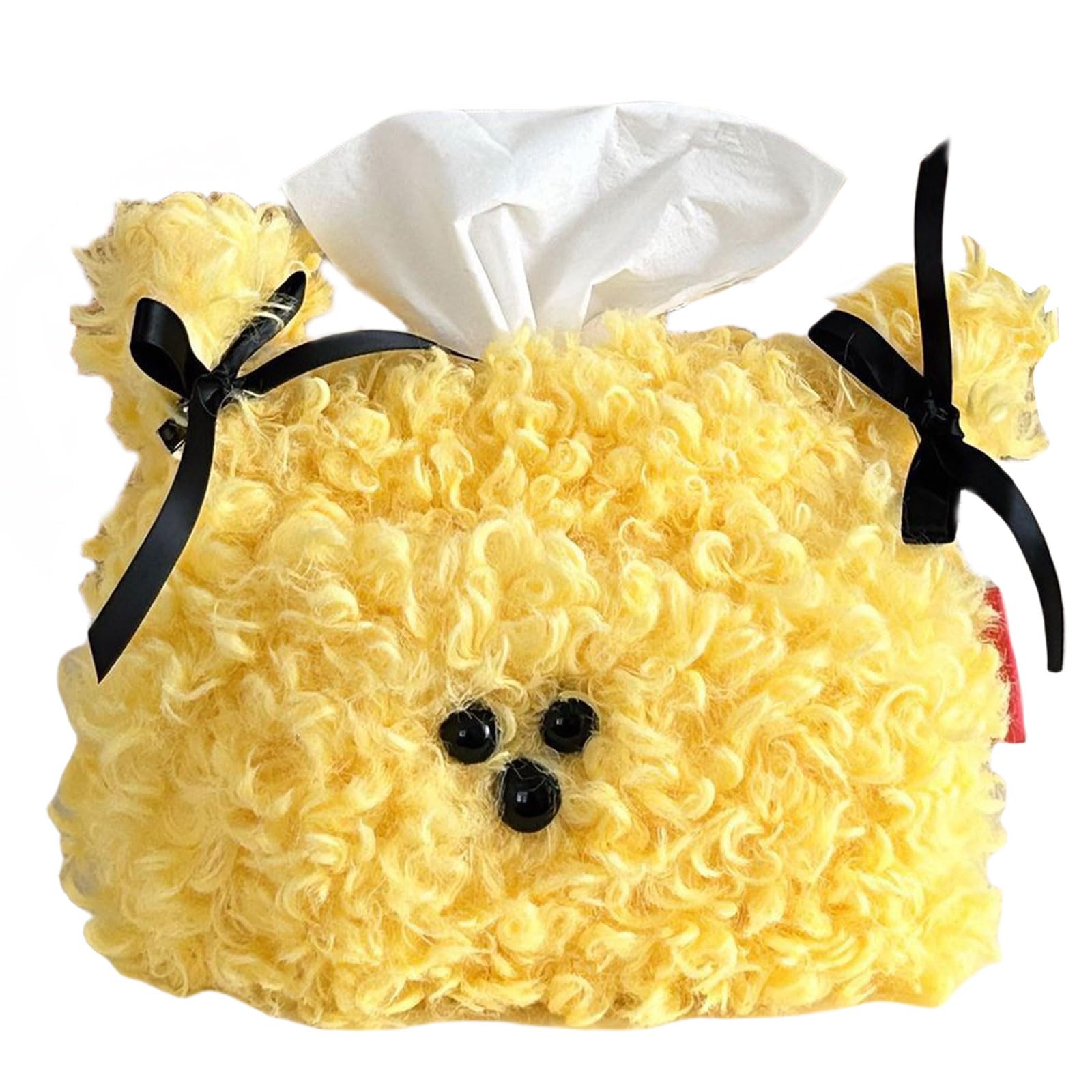 Tsophreniq Puppy Tissue Box Sturdy Box Dispenser Paper Organizers Stand Car Accessory