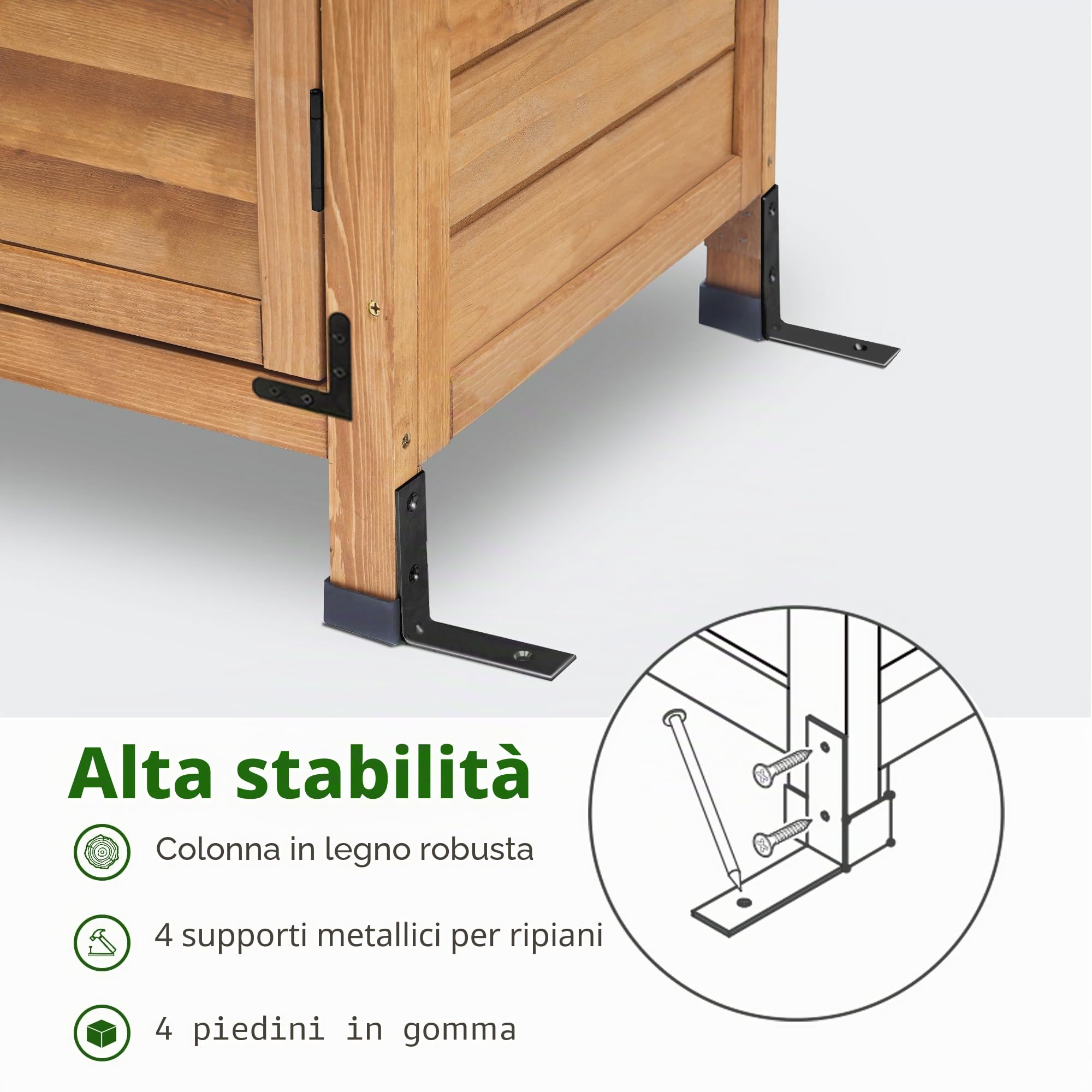 MCombo Capannone da Giardino Legna