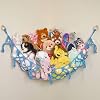 Lillys Love Stuffed Animal Macrame Hammock wString Lights | Large Boho Style Rope Net Holder for Kids Toys | Hanging Corner Nursery Storage Organizer for Your Plushie Pets Light Blue
