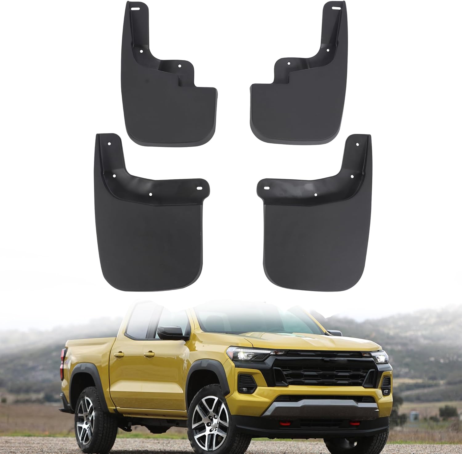 Set of 4PCS Mud Flaps Splash Guards Front & Rear Mudguard Compatible with 2015-2023 GMC Canyon/Chev-rol et Colorado Without Fender Flares