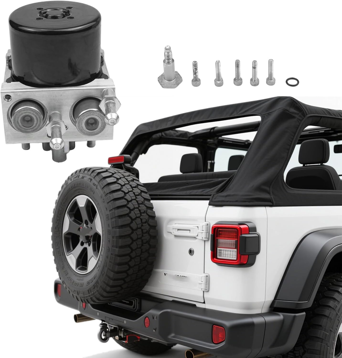 68067457AA ABS Anti-Lock Brake Control Pump Fit for Jeep Wrangler 2010-2018 3.6L 3.8L Replacement for 68067457AA