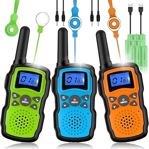 Wishouse Walkie Talkies para niños recargable