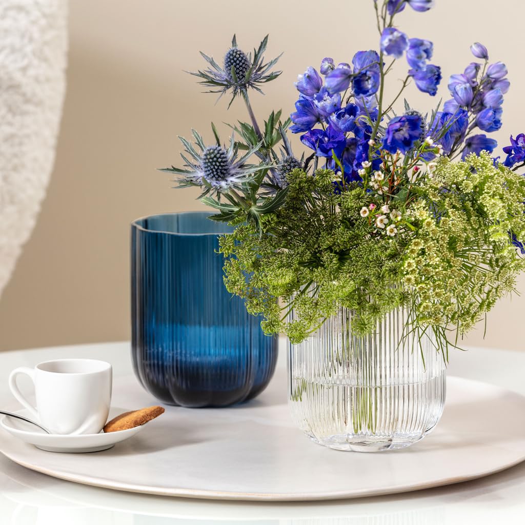 Villeroy & Boch ガラス製花瓶 Amazon.com: Villeroy & Boch Fleur Vase, 6 in, Clear, Dishwasher