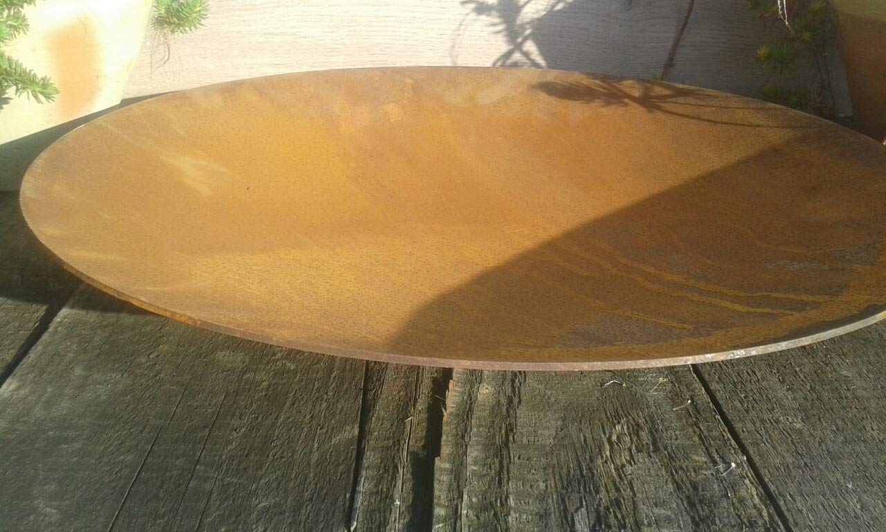 Schale ca. 50 cm !! besonders dick !! 2mm !! aus Metall - Edelrost Rost Eisen Deko Garten Feuerschale Pflanzschale