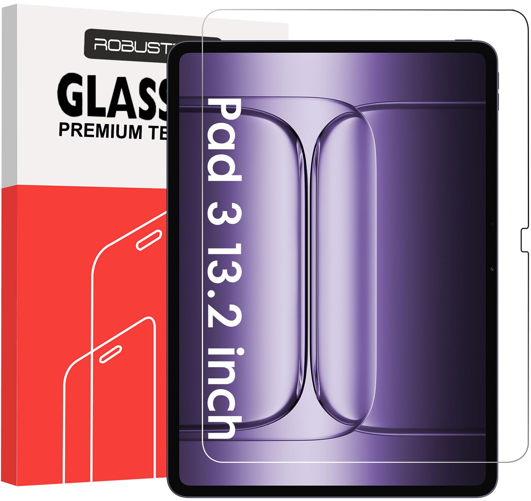Robustrion Tempered Glass for OnePlus Pad 3 13.2 inch Screen Protector Guard for OnePlus Pad 3 13.2 inch Tablet - 1 Pack-image-9