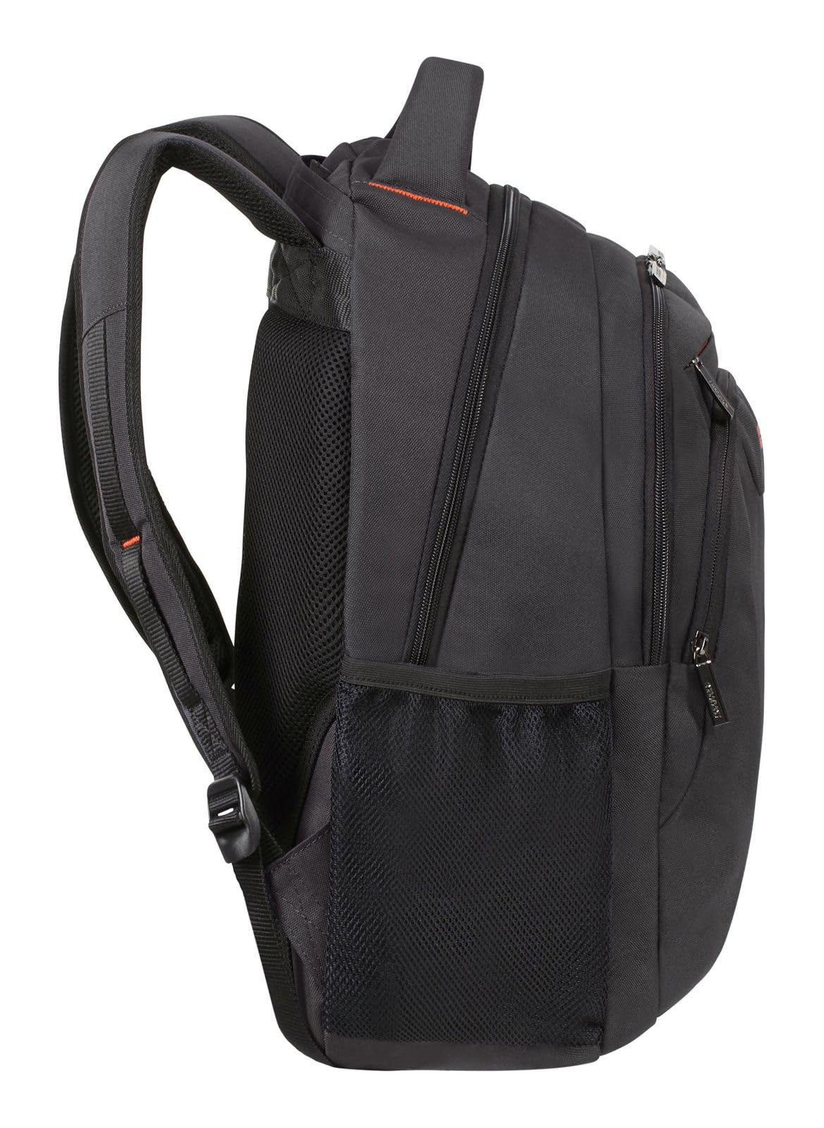 American Tourister AT Work - Zaino per laptop 15.6 pollici, 50 cm, 25 L, Nero/Arancione (Black/Orange)
