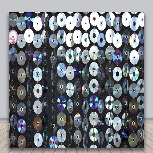 Lofaris Telón de fondo para fiesta temática de los años 50, fondo de pared con música rock and roll, decoración de fiesta de cumpleaños, accesorios