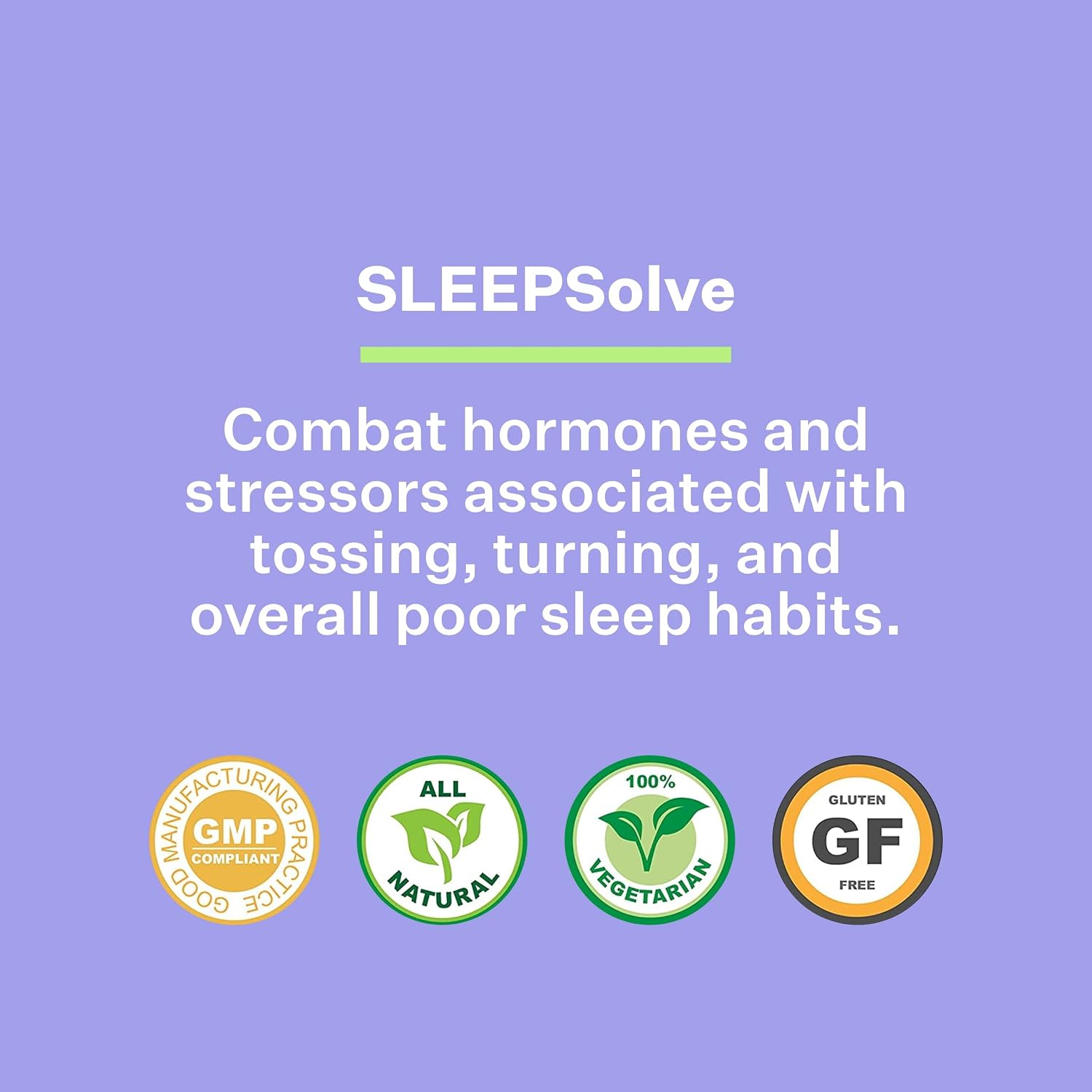 American BioSciences SLEEPSolve 24/7 Healthy Sleep Support - Made with Melatonin, Magnolia Bark, Ziziphus, Jujuba, 5-HTP and Magnesium - Gluten-Free - 30 Capsules