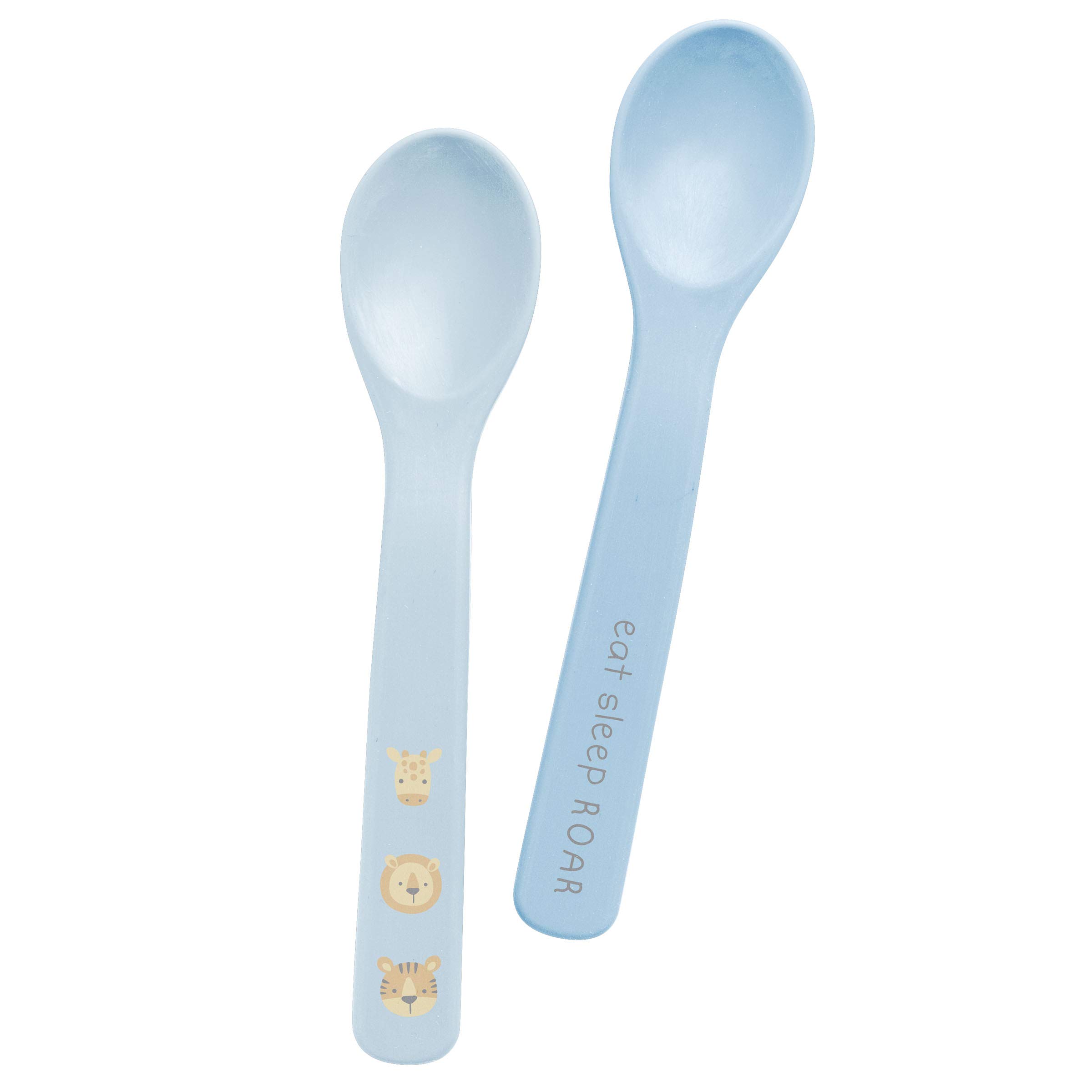 Stephen Joseph Baby Silicone Spoon Set, First Stage Feeding Spoons for Infants, Spoon Set Encourages Self-Feeding, Toddler Feeding Spoons, Zoo