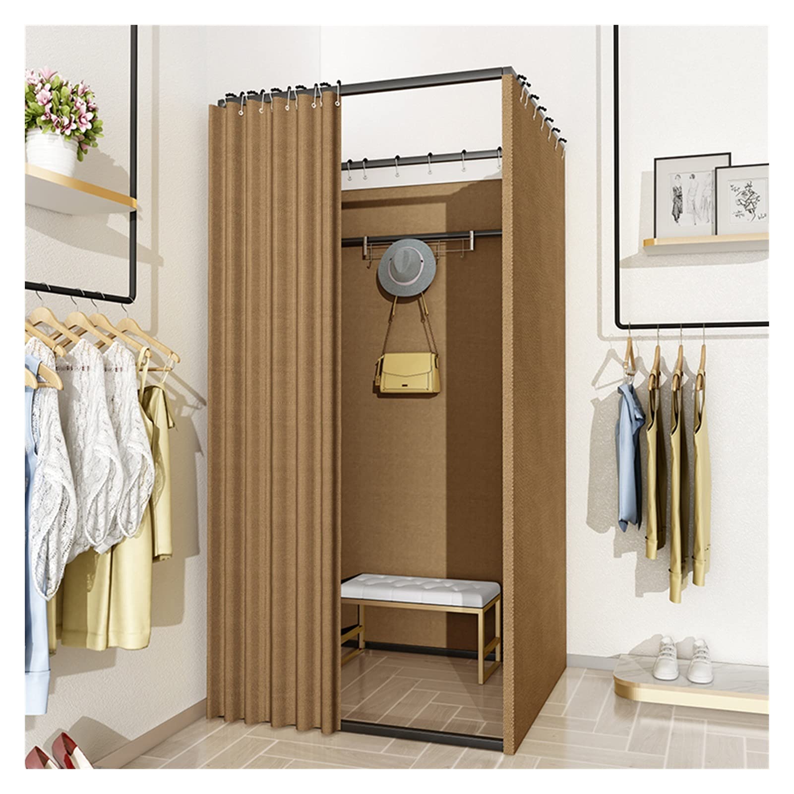Cabine essayage mobile 100cm pour créer un coin d'intimité