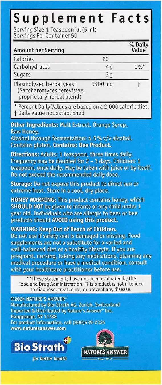 Bio-Strath Original, Fermented Herbal Yeast Postbiotic, 8.4 oz (250 ml)