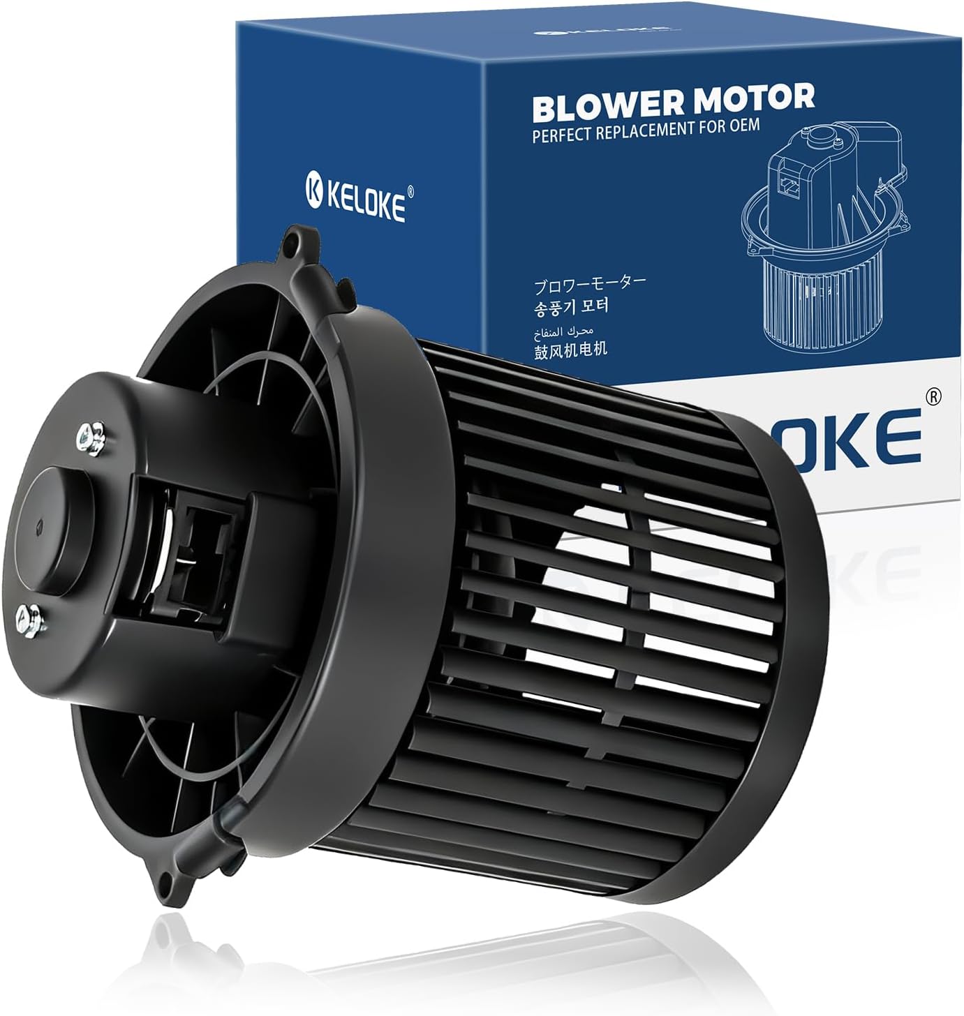 KELOKE Front HVAC Heater Blower Motor Fan Compatible with Nissan NV200 2013 2014 2015 2016 2017 2018, with Fan Cage, Replace# 700304 27226-3LM0A
