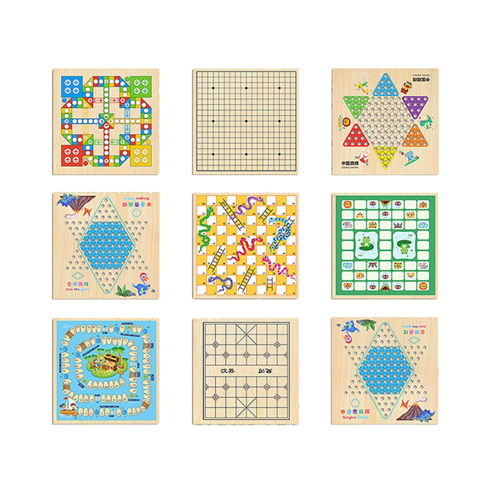 Tablero de Juego de ajedrez Interactivo multifunción de Madera Ajedrez