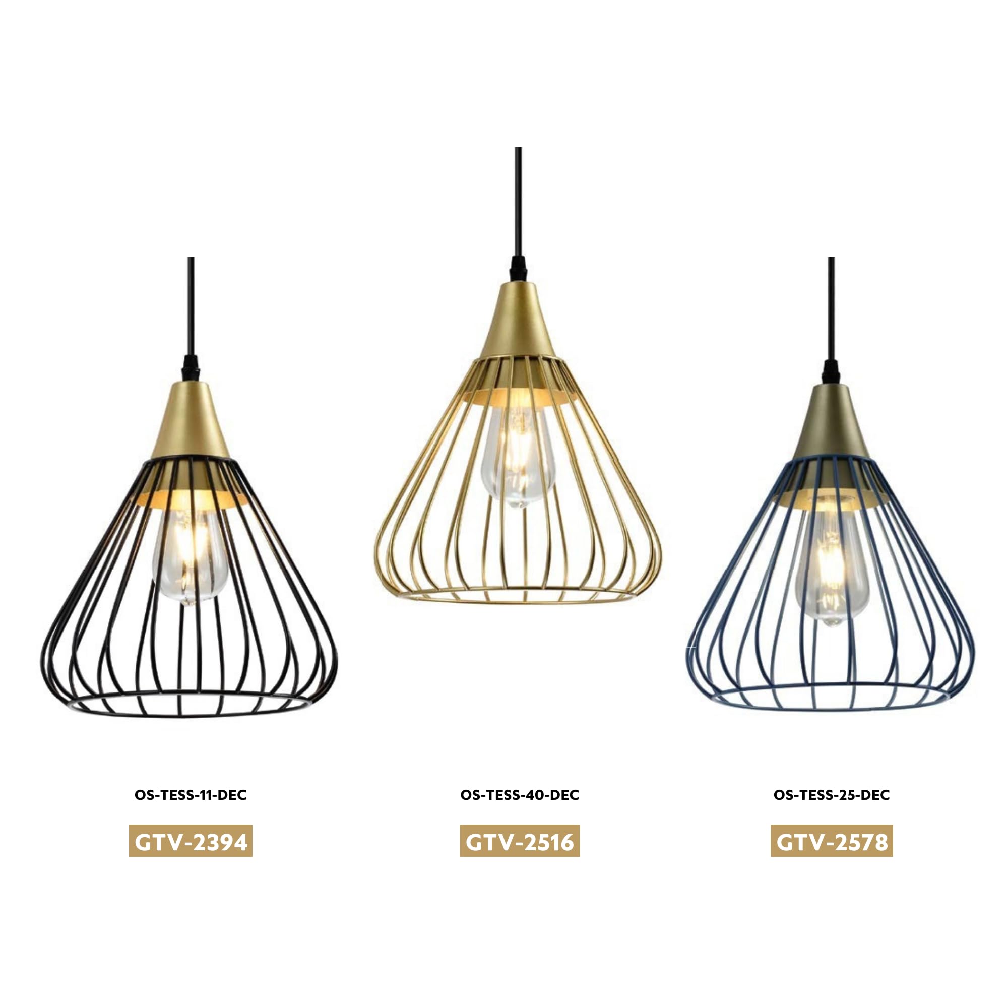 GTV TESS, lampa sufitowa, 2516, AC220-240V, 50/60Hz, 1*E27, IP20, DIAMER 24 CM, pojedynczo, złote, złote