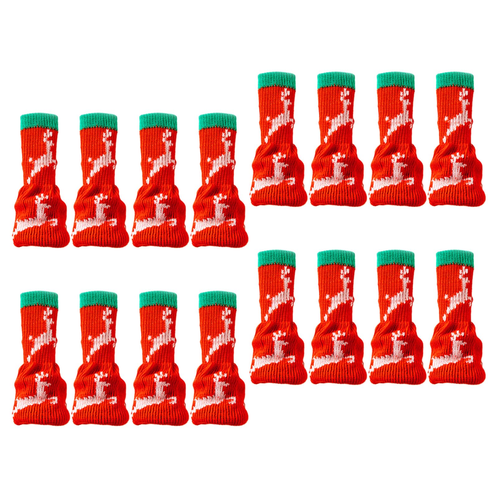 Elnwnnkc Felt Type 24Pcs Christmas Chair Leg Floor Protectors Nonslip Chair Leg Caps Hardwood Furniture Table Feet Hardwood
