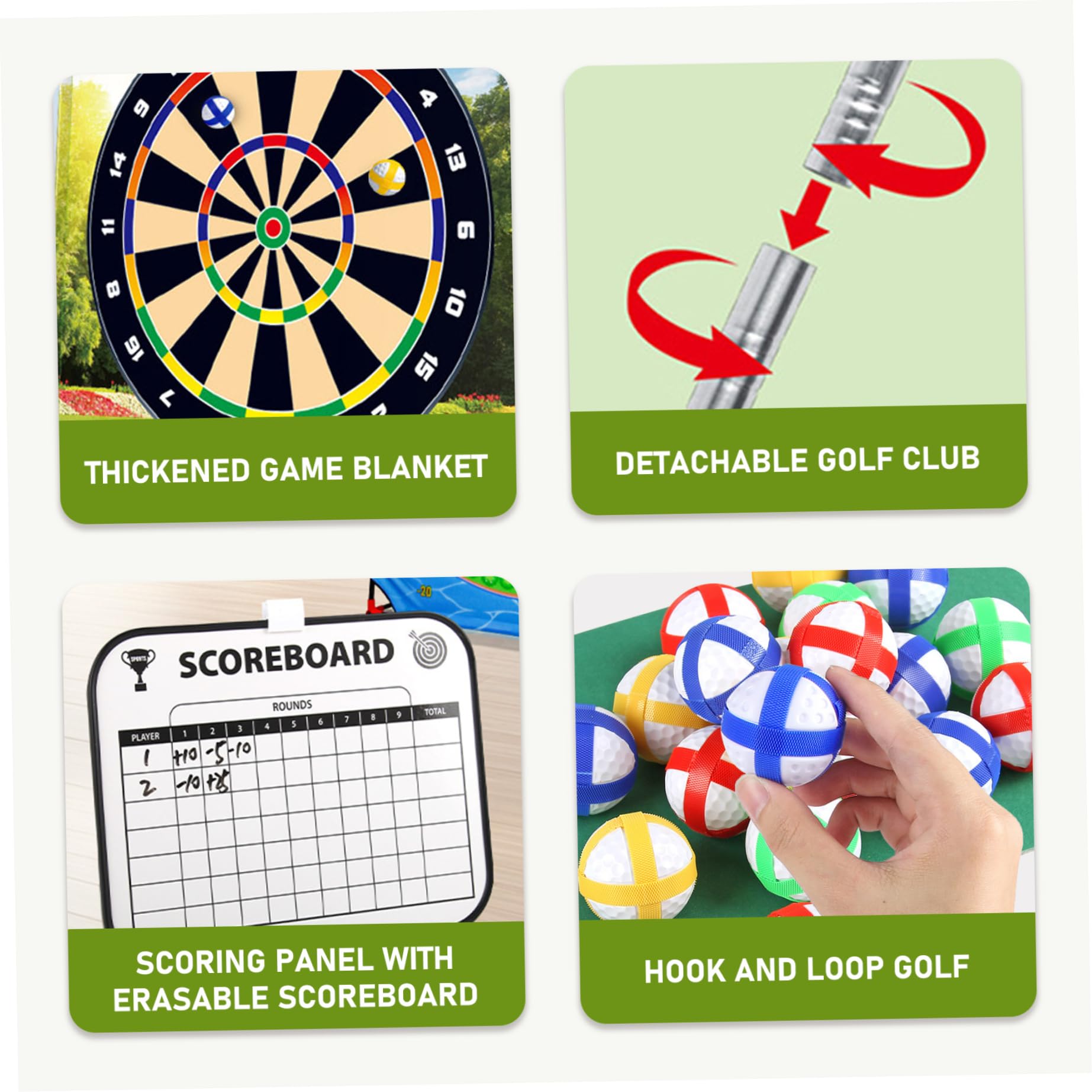 Sticky Golf Pro, Golf-Chipping-Spiel, tragbares Sticky Pro, Eltern-Kind-Interaktions-Hofspiele für drinnen und draußen