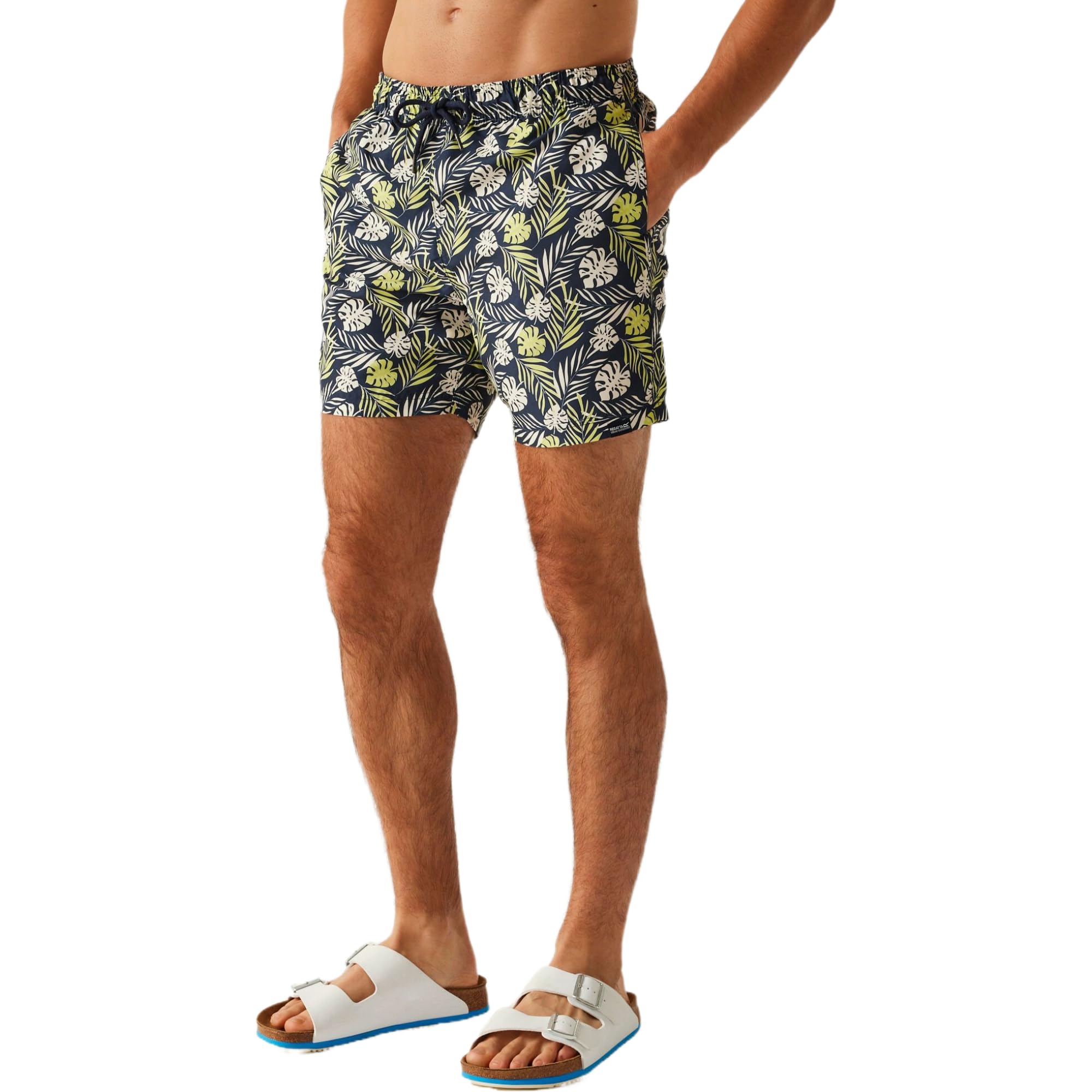 Regatta Men's Navy Leaf Loras Swim Shorts