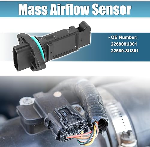 Miniatura 2 de uxcell Reemplazo del metro del sensor de flujo de aire de masa del coche para Nissan Sentra 2003-2006 No.226808U30122680-8U301