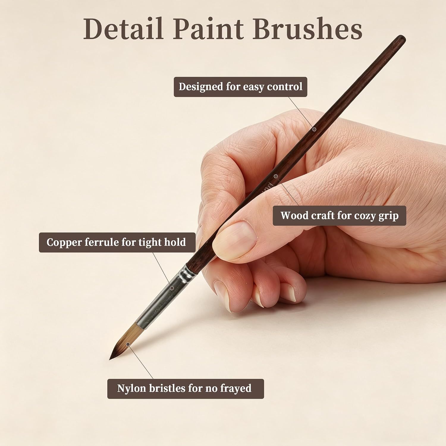 26pcs Paint Brush Set, Acrylic Paint Brushes, Acrylic Brush for Watercolor image 4