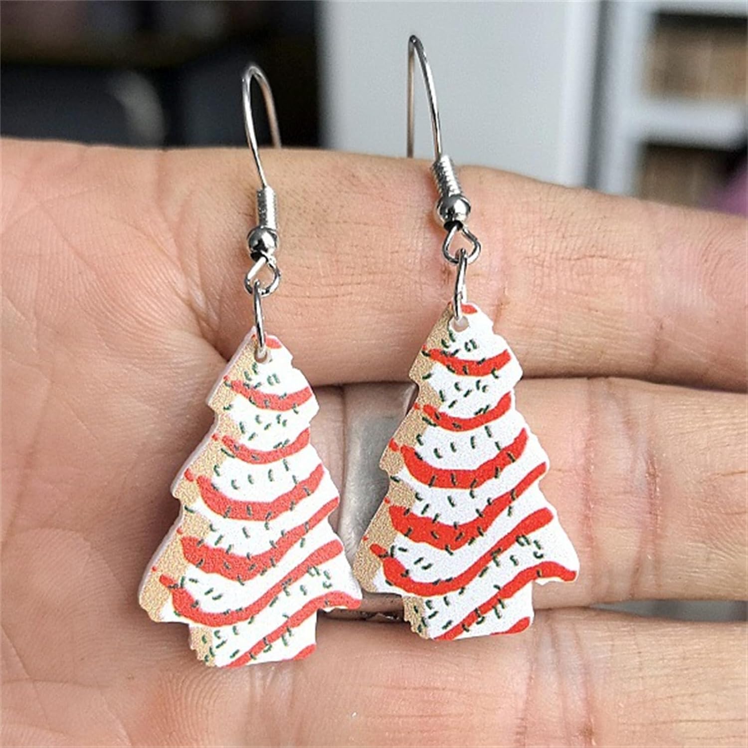 9 Pairs Christmas Earrings Set for Women Cute Snowflake Santa Claus Bow Bells Christmas Trees Gingerbread Men Earrings Xmas Holiday Party Fashion Jewelry - Image 7