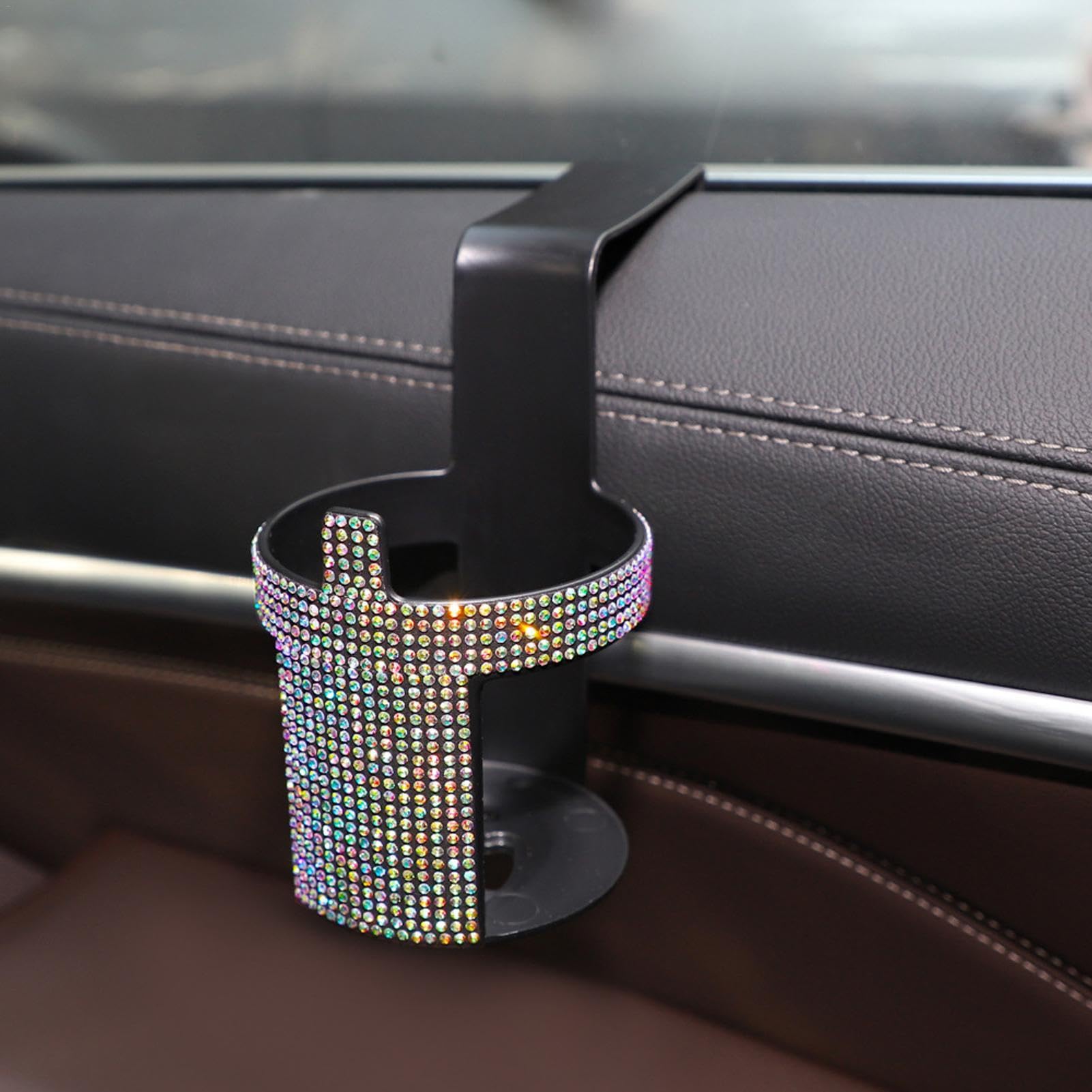 Bling Car Cup Holder, wielofunkcyjne uchwyty do picia, 1,18 x 2,95 x 4,72 cala, przeno?ny organizer kubek, b?yszczyki do psów, butelek i tumblerów