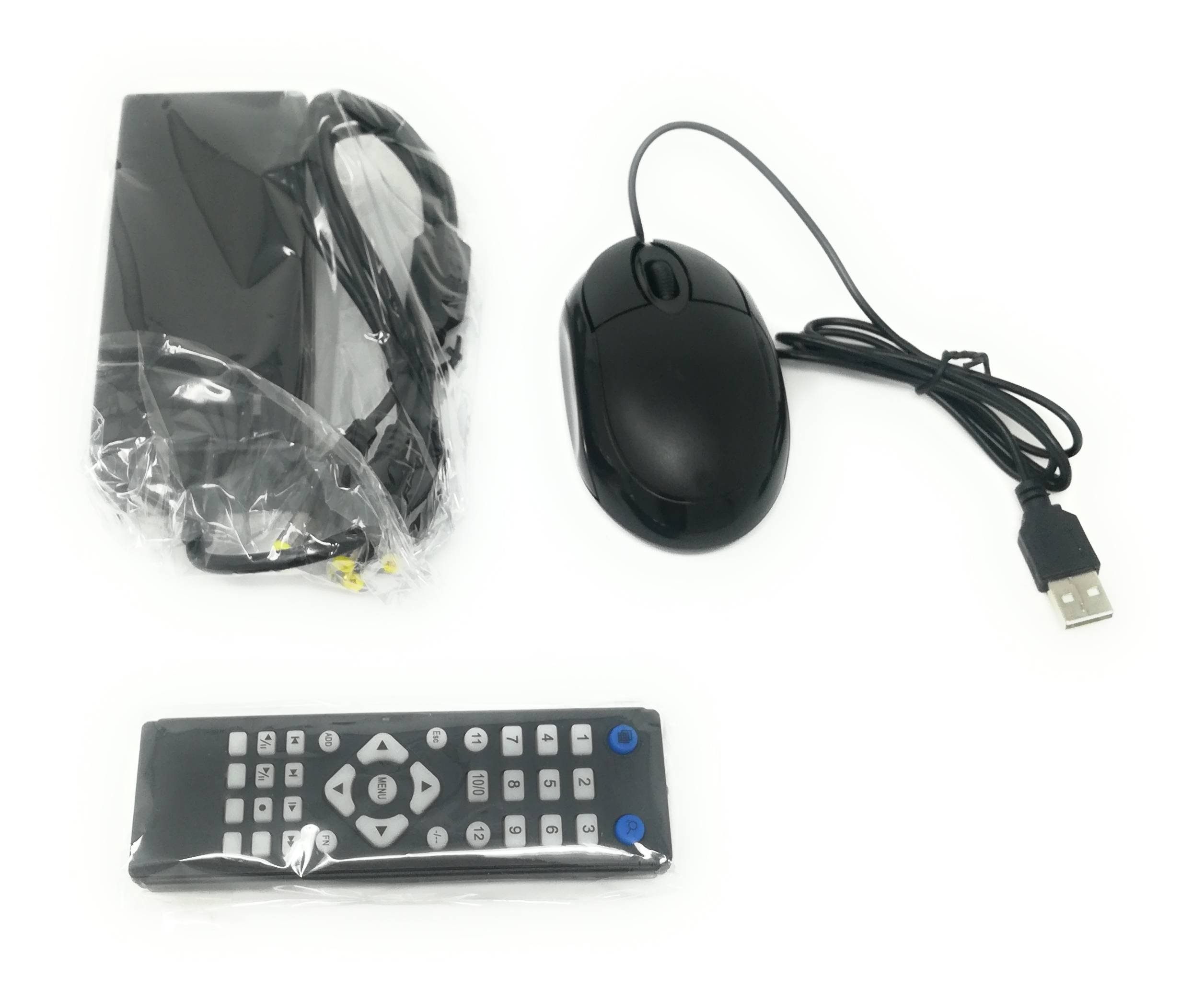 Kit di videosorveglianza H264 CCTV, 4 canali con telecamera a infrarossi DVR, 4 alimentatori, 4 uscite, Hard Disk da 500 GB