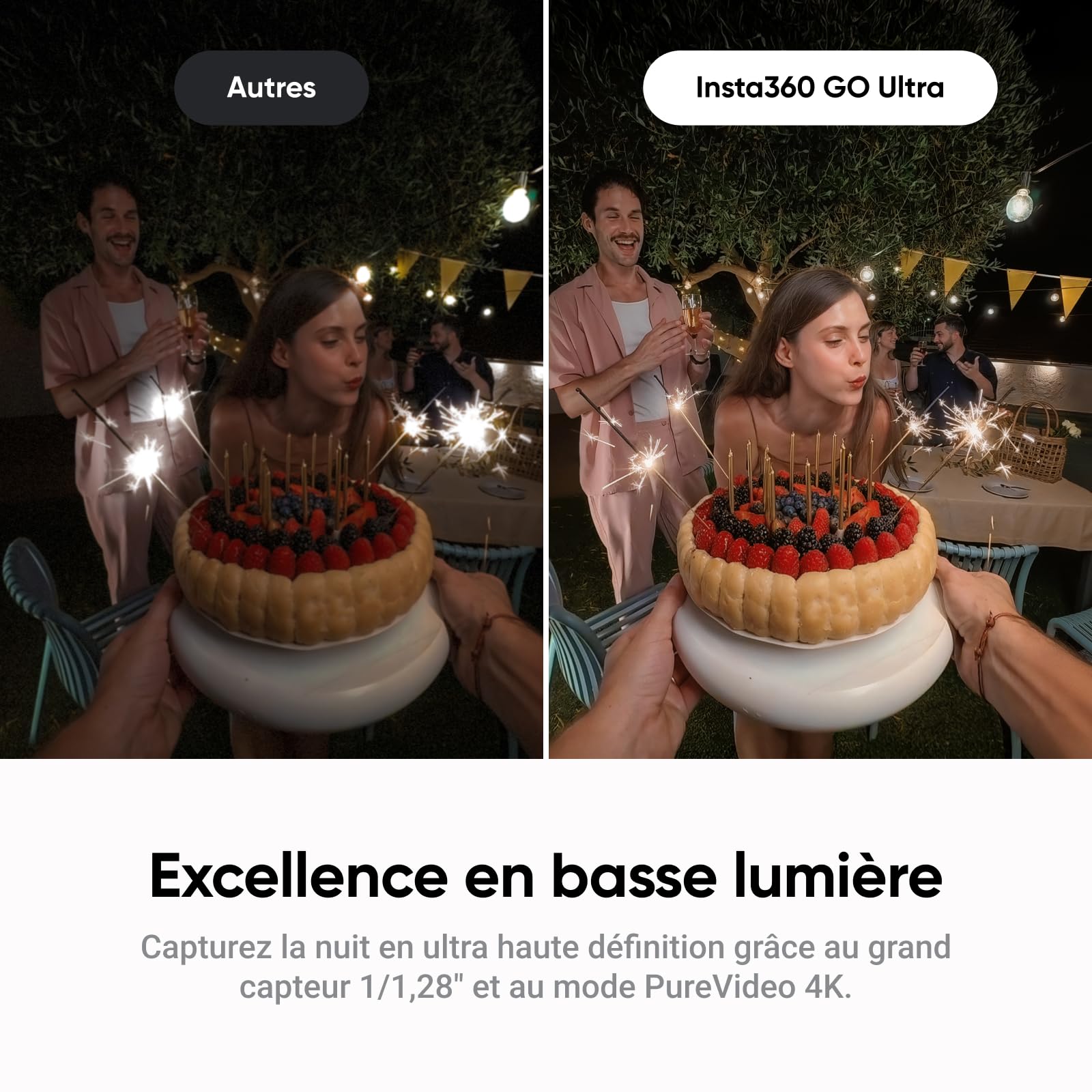 Insta360 GO Ultra Pack créateur - Petite caméra 4K légère, Appareil Photo vidéo POV Mains Libres Compact, caméra d'action magnétique Portable pour vlog, Sport, vélo