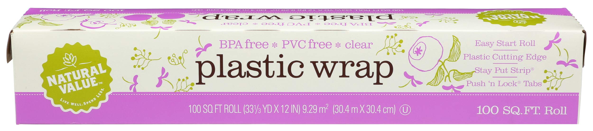 Natural Value(24x each 30m) - Clear Plastic Wrap (7.3m x 30m)