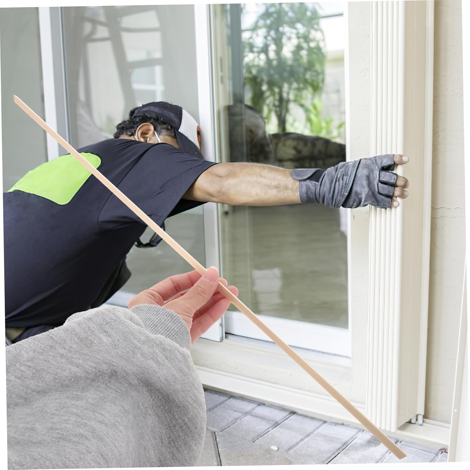 10pcs Decorative Wooden Molding Trim Strip for Windows Install Window Frame Decor for Home Improvement and DIY Projects