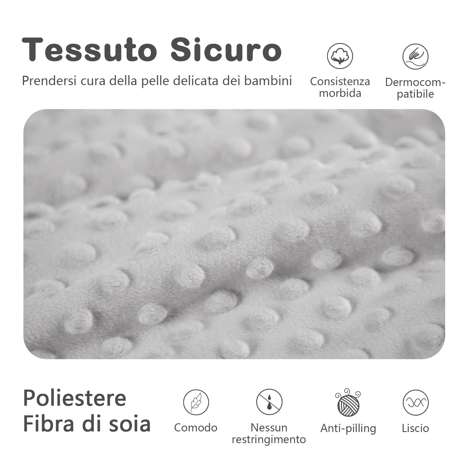 Mosebears Sacco nanna per bambini 1,5 Tog Confezione da 2 tutto l'anno Sacco nanna per bambini con fibra di soia Sacco nanna in cotone Varie misure Coperta nanna autunno inverno