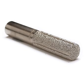 JINGLING 13.3mm Cylindrical Diamond Router Bit Cylinder Profile Wheel Brazed Shank 1/2" Tools for Stone