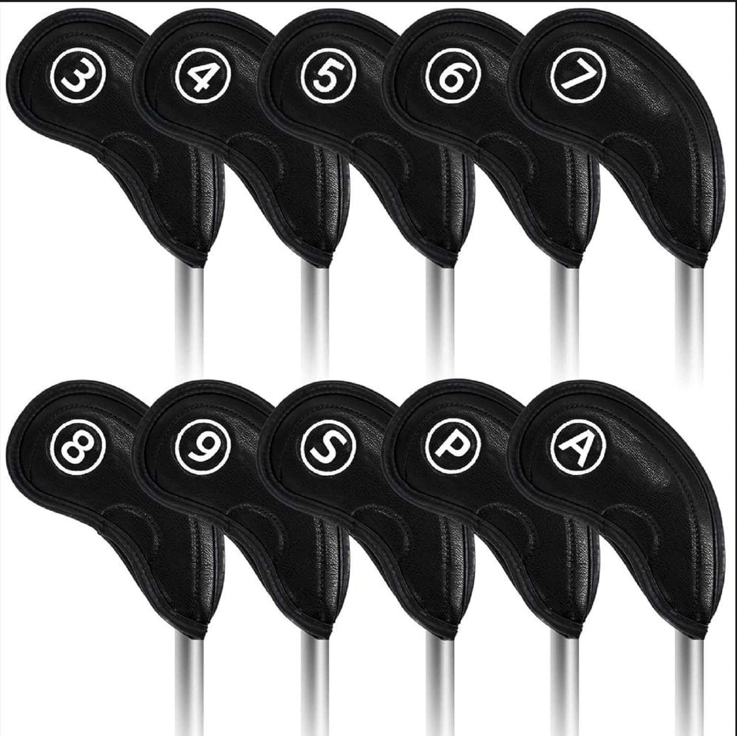 10pcs Golf Club Iron Club Head Covers,Golf Head Covers for Irons,Men and Woman Golfing Accessories,for All Brands of Hoods : Sports & Outdoors