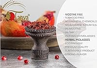 Vista 3 de Tanya Herbal 100% Nicotina Y Tabaco Libre Shisha Hookah Sabores 250G Bolsa (Grape Mint)