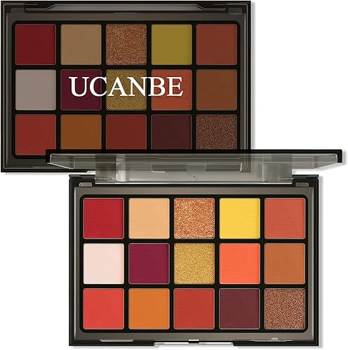 UCANBE Baked Eyeshadow Makeup Palette with Hidden Gems — bottom and base construction detail