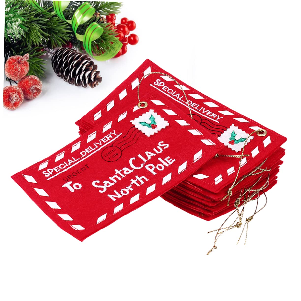 Tofficu 36 Pz sacchetti regalo babbo natale sacchetti di caramelle natalizie stoffa natale stoffa natalizi scatole regalo buste ie addobbi per l'albero di Natale