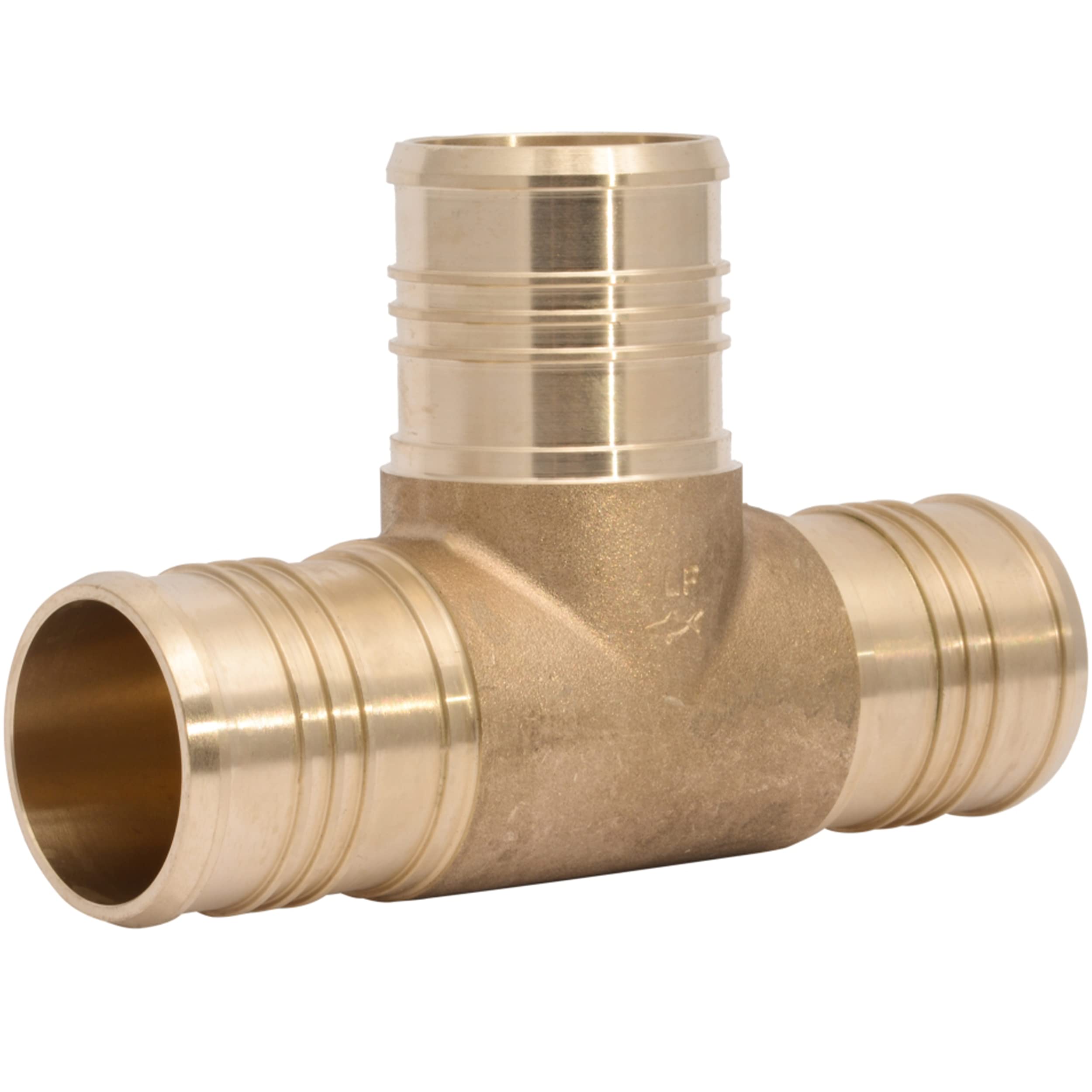 Té à sertir SharkBite 5,1 cm raccord laiton pour tube PEX et PE-RT modèle UC0854