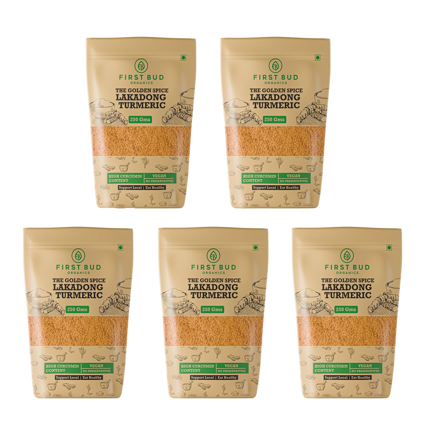 See full amazon price history chart for First Bud Organics Golden Spice Lakadong Turmeric Powder - 250gm x 5 | Organic Turmeric Powder & 7 to 12% High Curcumin Certified | Chemical Free Haldi Powder & Sourced From Jaintia Hills, Meghalaya First Bud Organics Golden Spice Lakadong Turmeric Powder - 250gm x 5 | Organic Turmeric Powder & 7 to 12% High Curcumin Certified | Chemical Free Haldi Powder & Sourced From Jaintia Hills, Meghalaya (B09NM9B7ST) Amazon Price History, Amazon Price Tracker