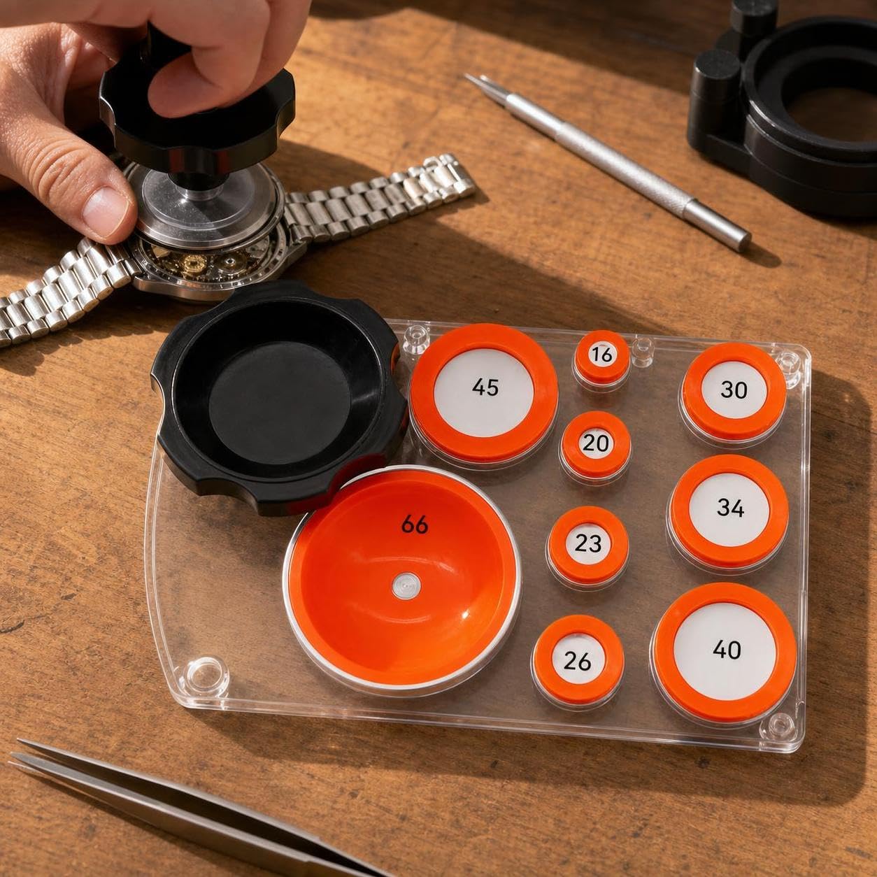 Amagogo Abridor de Caja de Reloj Profesional con Ventosas Herramienta Destapador Extractor Diseño para Superficies y Firme Adecuado para Colecciones Taller y