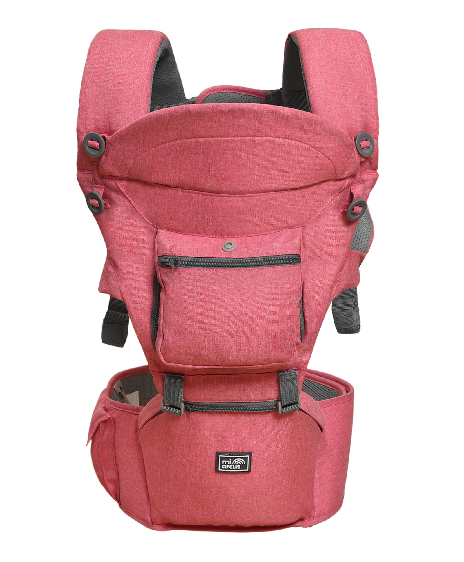 Mi Arcus Hip Seat Baby Carrier with 4 Carry Positions Adjustable with Safety Belt and Buckle Straps for 3 to 24 Months Kids Infants Toddlers-image-42