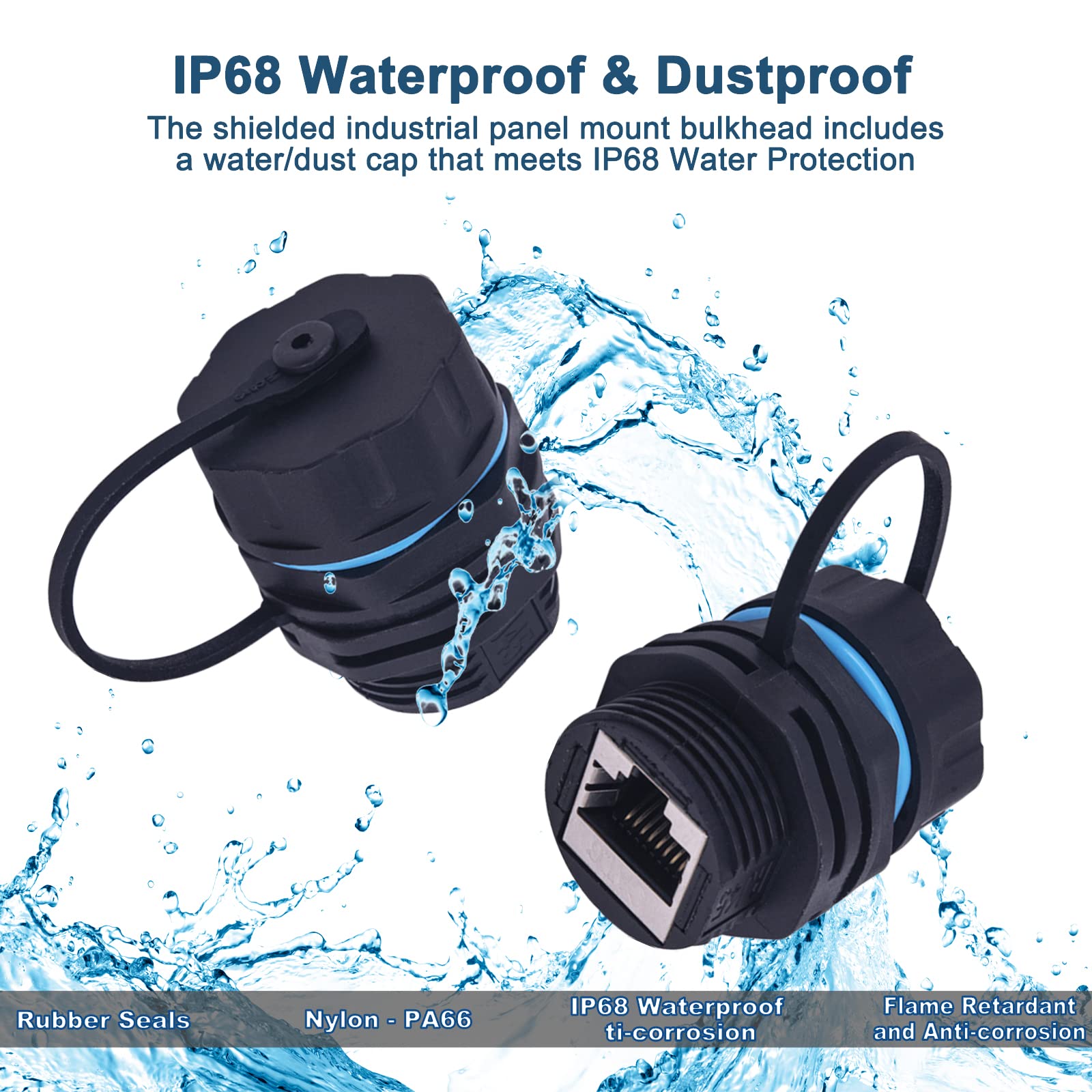 CTRICALVER Connettore Impermeabile Rj45, Connettore Schermato Per - Foto 11